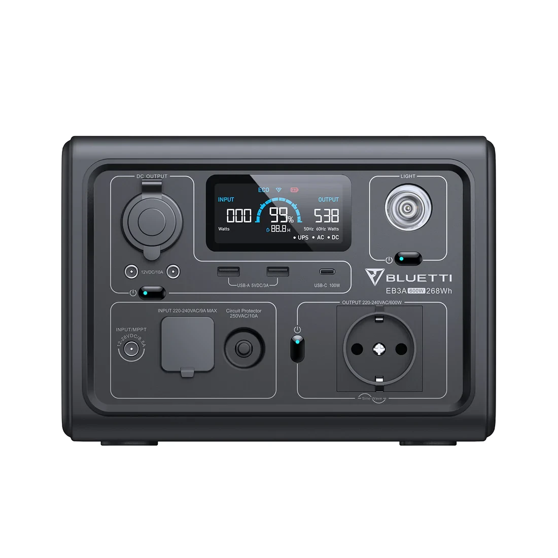 Портативна електростанція BLUETTI EB3A 600W