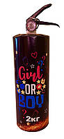 Баллон Гендер Пати 2 кг с Розовой краской холи для определения пола ребенка, DayHoli BAL0202 Girl