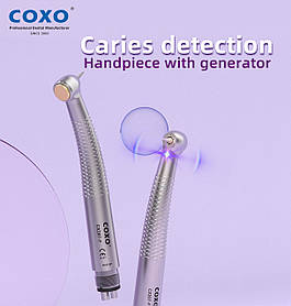 Наконечник турбінний (з індикатором карієсу) COXO CX207-F H65-SP LED M4