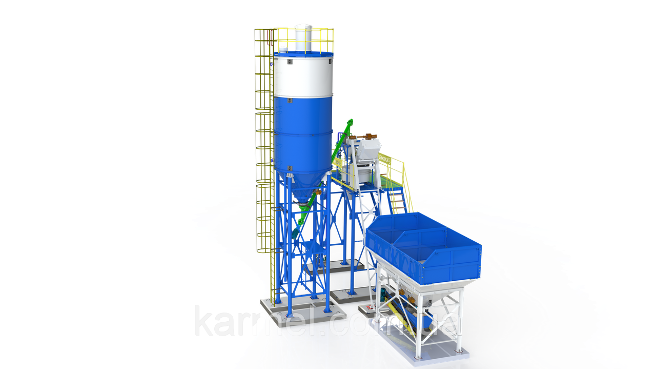 Бетоносмесительная установка KARMEL 10С STANDART (10 м.куб/час.) - фото 2 - id-p1689454619