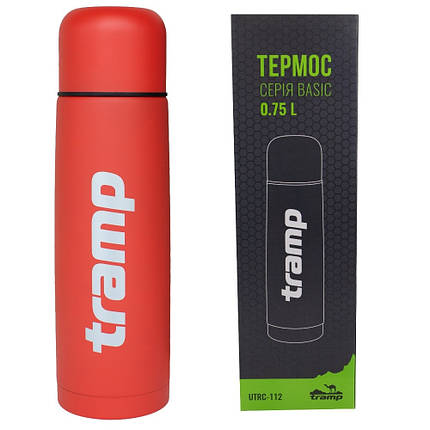 Питний термос Tramp Basic TRC-112, 750 мл (Red), фото 1