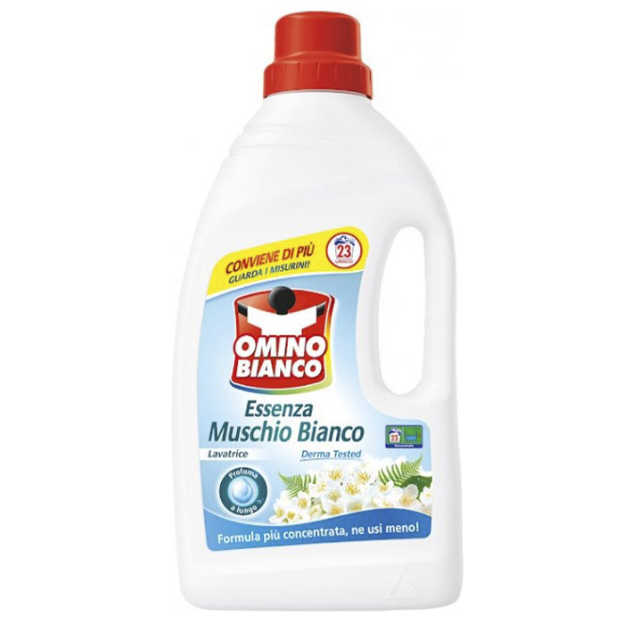 Гель для прання Omino Bianco Muschio універсальний 1,15 л 23 прання, фото 1