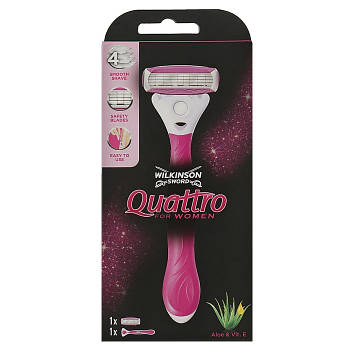 Станок для гоління Wilkinson Quattro For Woman 1 шт