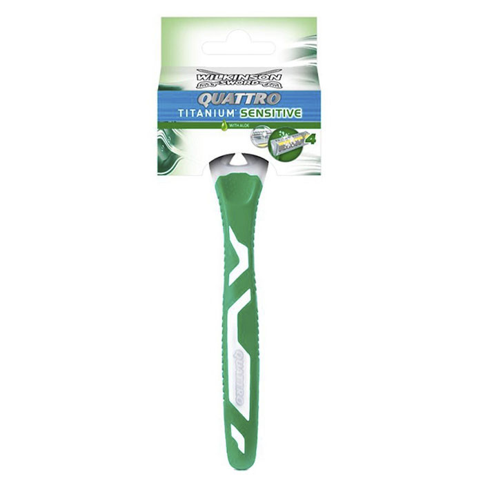 Станок для гоління Wilkinson Quattro Titanium Sensitive kartela 1 шт