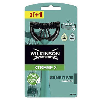Станок для гоління Wilkinson Xtreme3 Sensitive одноразовий 3+1 шт