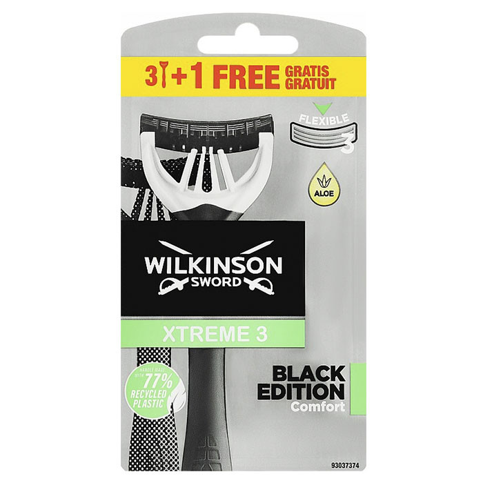 Станок для гоління Wilkinson Xtreme3 Black 3+1 шт, фото 1