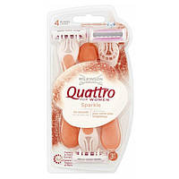 Станок для бритья Wilkinson Quattro for Women Sparkle 3 шт