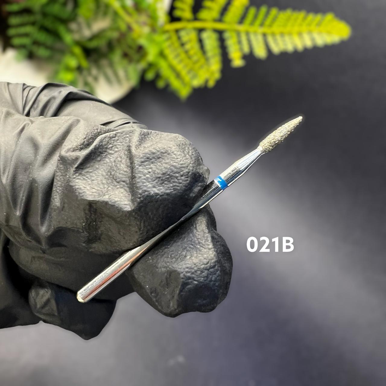 Алмазна фреза манікюрна 021B (синя насічка)