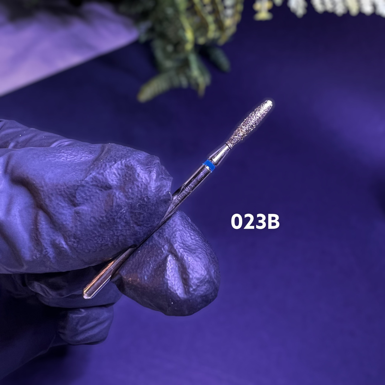 Алмазна фреза манікюрна 023B (синя насічка)