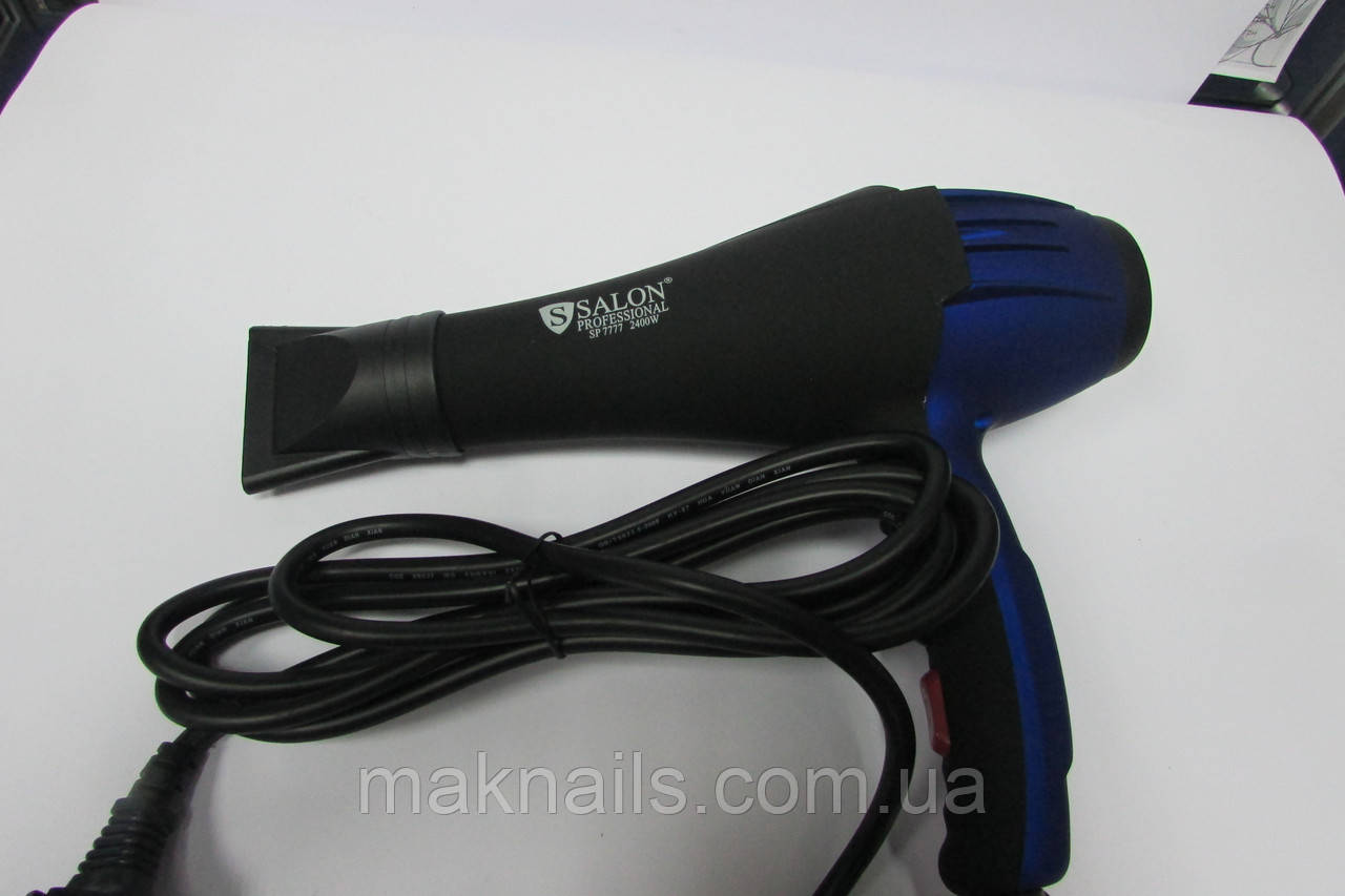 Професійний фен для волосся Salon Professional 7777 (2400 W) матовий, фото 1