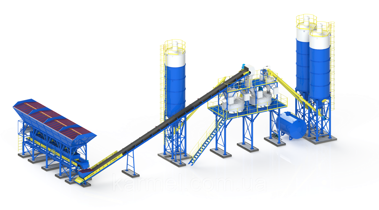 Бетонозмішувальна установка KARMEL  100K STANDART ROTOR (100 м.куб./год.)
