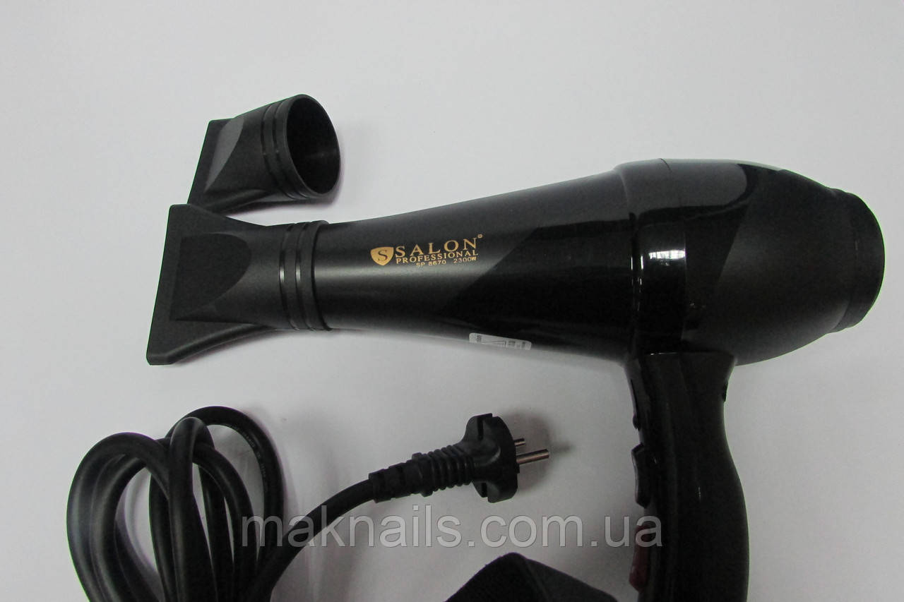 Фен для волосся Salon Professional 8670 (2300 W) колір чорний