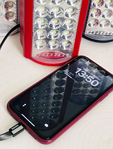 Ліхтар переносний світлодіодний з повербанком Almina / Fujita 2606L 24 LED, ЗУ 220V, вбудований акумулятор, фото 3