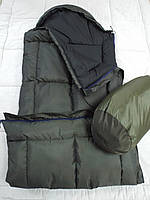 Спальный мешок (спальник) с капюшоном зимний Хаки 85*205 см
