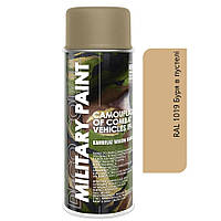 Камуфляжна фарба Deco Color Military RAL 1019 Буря в пустелі 400 мл (аерозольна - антиблікова)