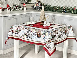 Скатертина на Новорічний стіл  137х220 см. гобеленова Limaso
