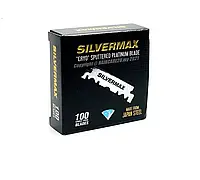 Лезвия для опасных бритв (шаветт) половинками Silvermax 100шт 00318