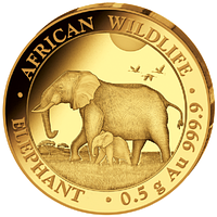 Слон - серія "Африканська жива Природа" 0,5 грам, 2022