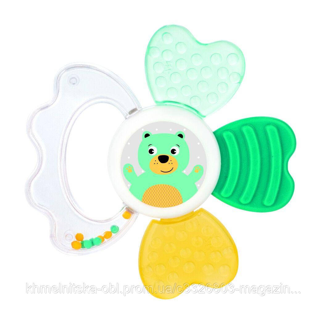 Canpol babies Брязкальце-зубогризка з водою Звірята Ведмедик, фото 1