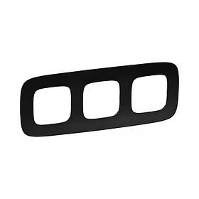 Рамка Legrand Valena Allure чорна матова 3 поста 754403