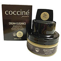 Поживний крем для взуття + губка Coccine CREAM ELEGANCE 50мл Кремовий