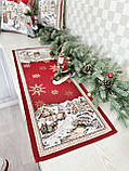 Доріжка на стіл Новорічна, 37x100 см., гобеленова Limaso, фото 2