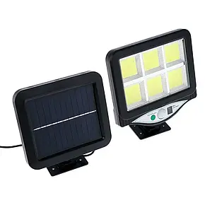 Ліхтар Solar на сонячній батареї з датчиком руху SMT-F100. Вуличний ліхтар на сонячній батареї, фото 1