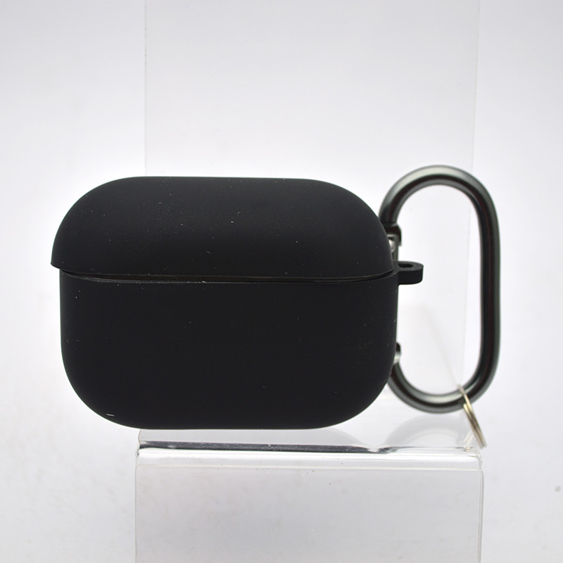 Чохол Silicon Case з мікрофіброю для AirPods Pro Black/Чорний