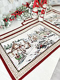 Серветка-підкладка Новорічна під тарілку, гобеленова Limaso, фото 4