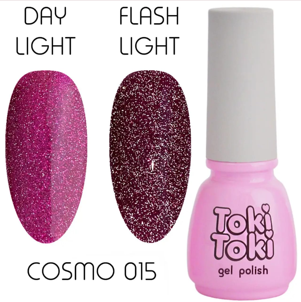 Гель-лак для нігтів світловідбивний Toki-Toki Гель-лак Cosmo №15 5 мл