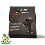 Неелектричний еко-вентилятор для каміна з тепловим приводом TOMERSUN VDSF613B, фото 9