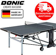 Теннисный стол Donic Outdoor Roller 1000 всепогодный. Германия. Антрацит, серый