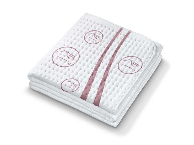 Електропростирадло з двома зонами тепла для ніг і тіла з 9 режимами нагрівання 150*80 см UB 90 Beurer, фото 1