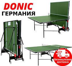 Тенісний стіл Donic Outdoor Roller 400 всепогодний Green. Якість TOP