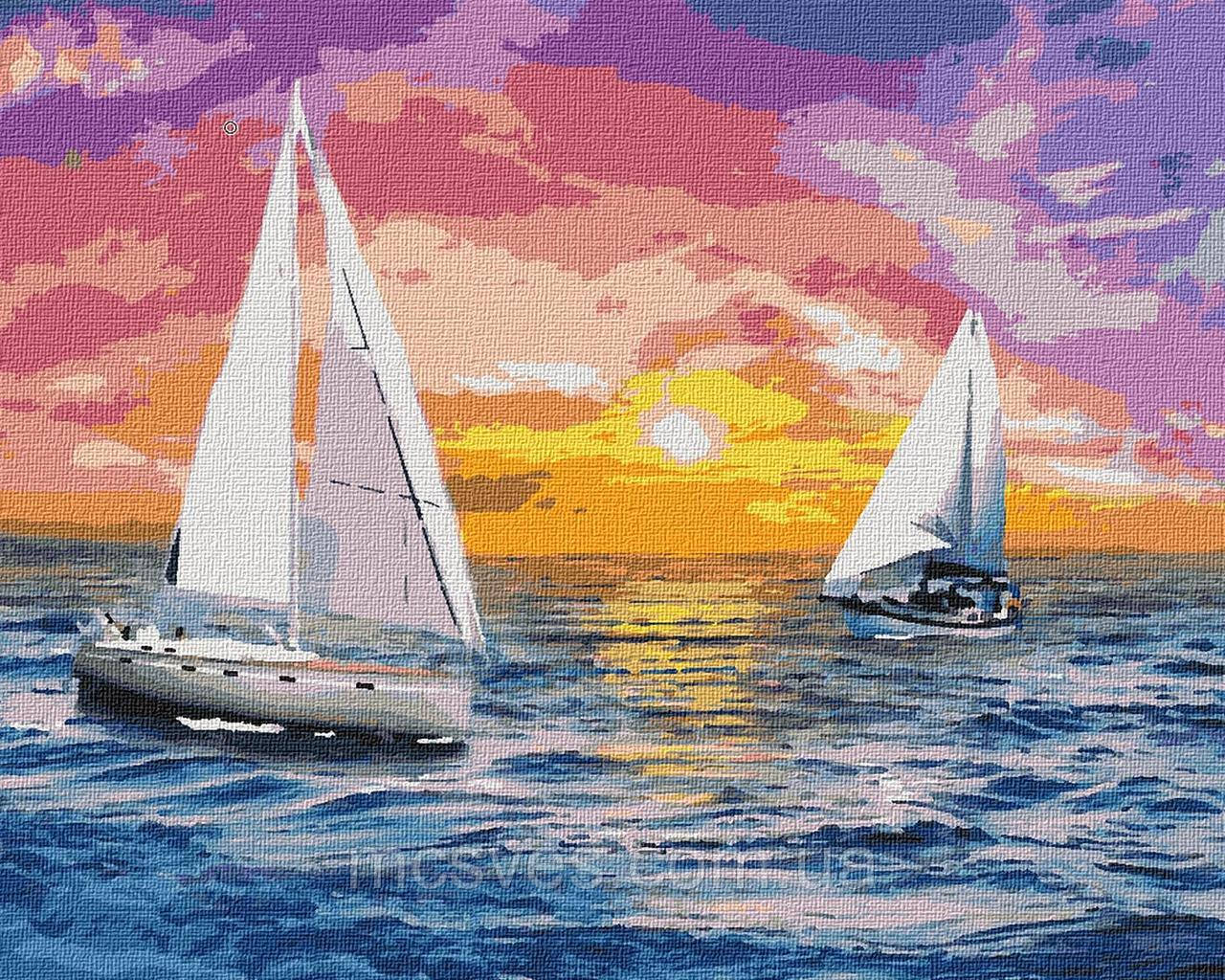 Картина за номерами "Встріча світанок" KHO2731, 40х50, фото 1