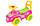 Автомобіль для прогулянок Принцеса толокар, машинка-каталка, автомобіль для дітей зі спинкою й сигналом, фото 3