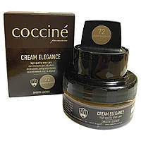 Поживний крем для взуття + губка Coccine CREAM ELEGANCE 50 мл Шампіньйон