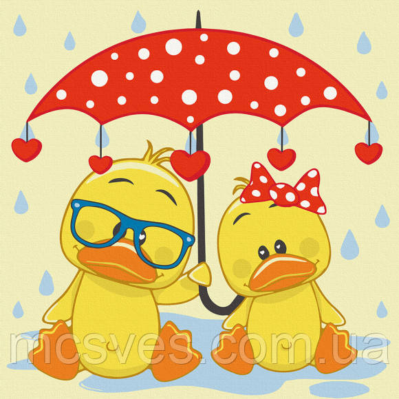 Картина по номерам. Art Craft "Куша під парасолькою" 30х30 см 15544-AC, фото 1
