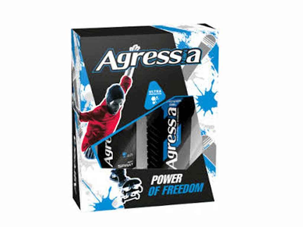 Чолов. набір Sensitive NPA-43 (гель д/душудезод.) ТМ AGRESSIA, фото 1