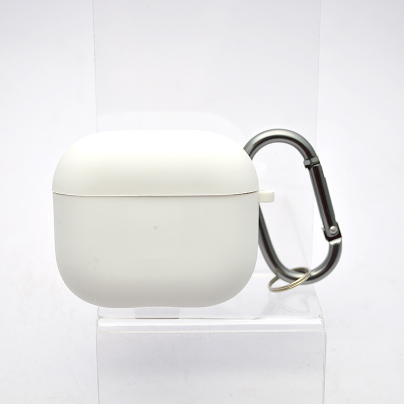 Чохол Silicon Case з мікрофіброю для AirPods 3 White/Білий