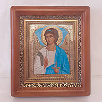 Ікона Ангела Охоронця, лик 10х12 см, в коричневому дерев'яному кіоті