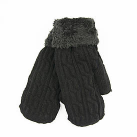 Жіночі зимові рукавиці з ангори з хутром (арт. 22-5-63) черный