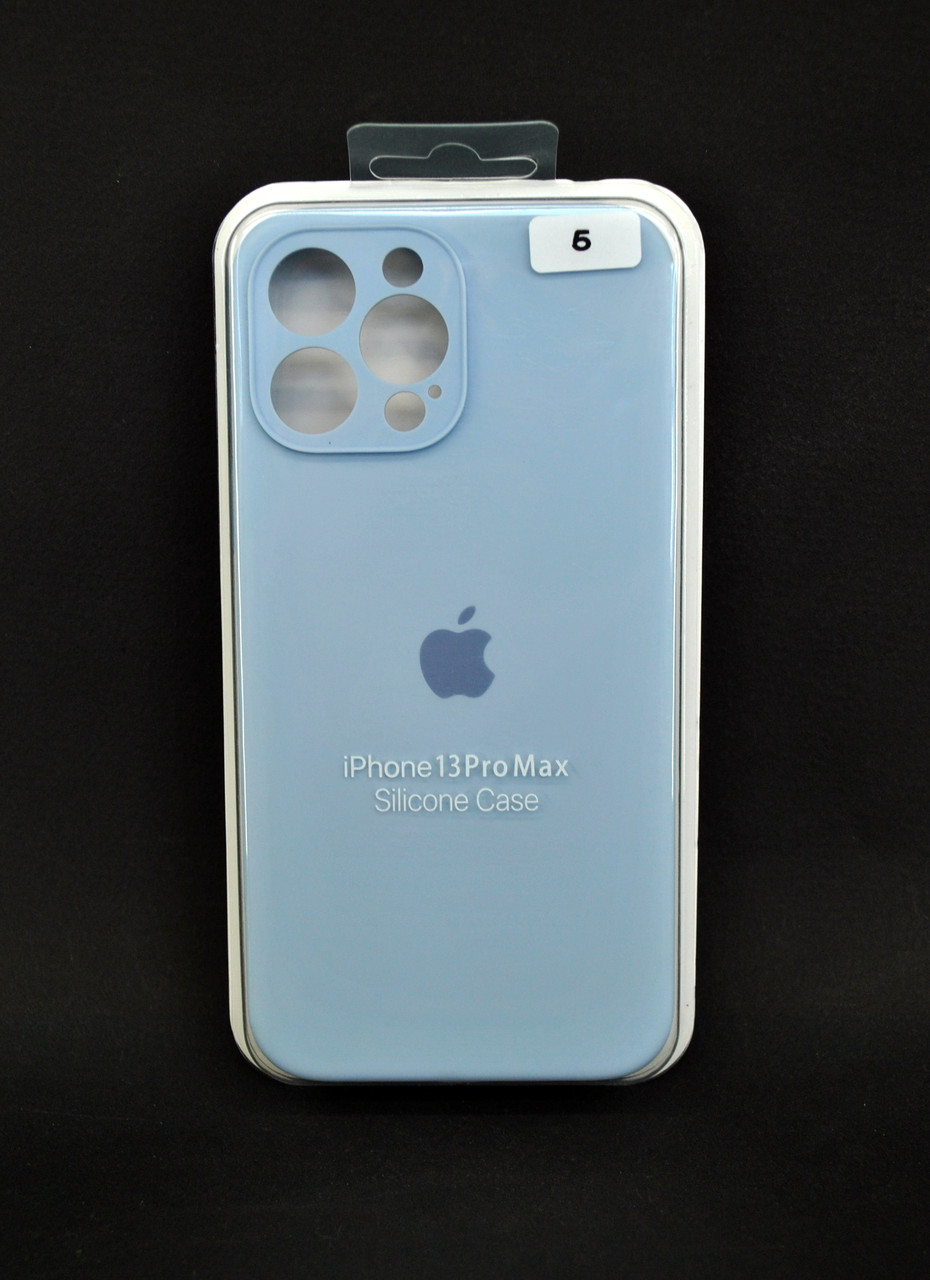 Чохол для телефону iPhone 13ProMax Silicone Case original FULL Camera №5 sea blue (4you)