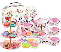 Игровой набор посуды с десертами в чемодане "Afternoon tea set" арт. M 8062