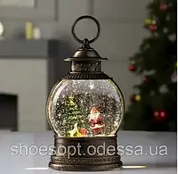 Фонарь новогодний дед Мороз с Led подсветкой
