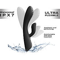 Вибратор-кролик Dorcel FLEXI RABBIT BLACK | Knopka, фото 3