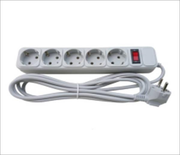 Мережевий фільтр SVT Electric 5 гнізд 7м BLACK, фото 1