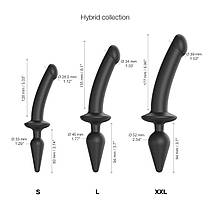 Анальна пробка з дилдо Strap-On-Me SWITCH PLUG-IN SEMI-REALISTIC DILDO BLACK — S, фото 4
