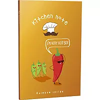 Блокнот А6/48 аркушів "4PROFI" /901258/ ЧІСТІ "Kitchen Note" chilli, кольоровий внутрішній блок