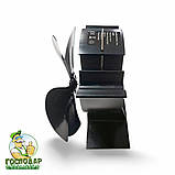 Вентилятор X-cosrack на 5 лопатей для каміна, вентилятор з магнітним термометром, фото 5